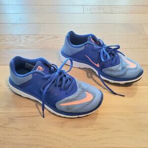 Nike FS Lite Run 3 Running Shoes Active Sneakers Blue Coral Womens 6